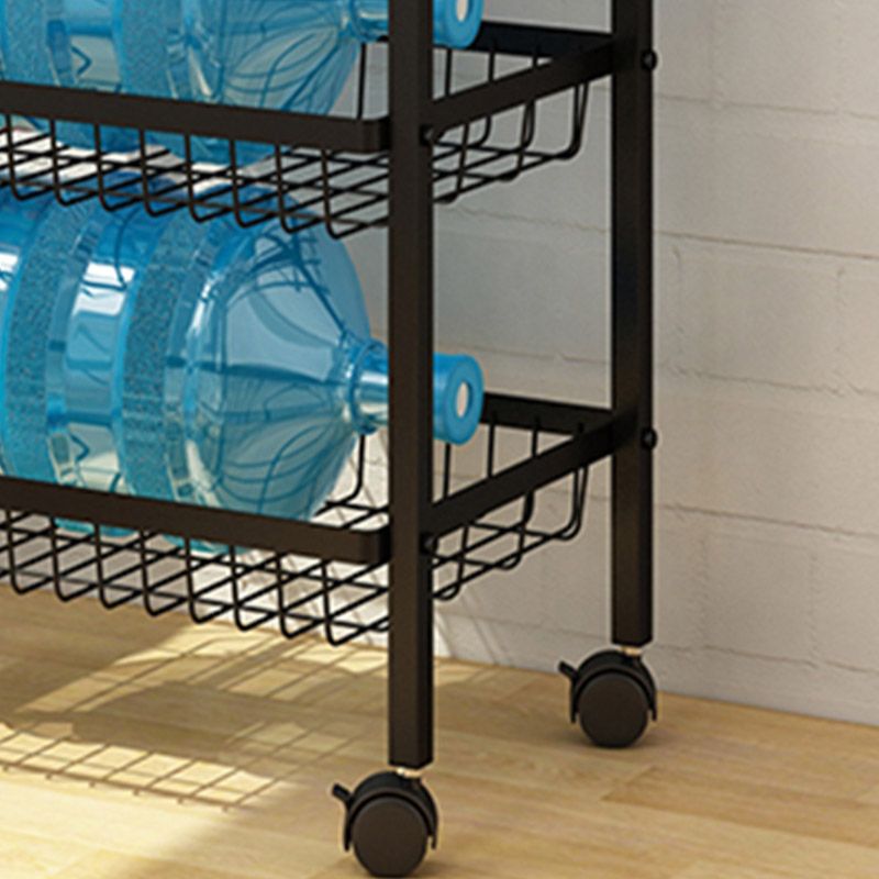 ダイニングルームメタル準備テーブルオープンストレージ長方形の準備テーブル