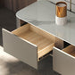 Console multimédia Glam TV Console TV de rangement fermée avec tiroirs