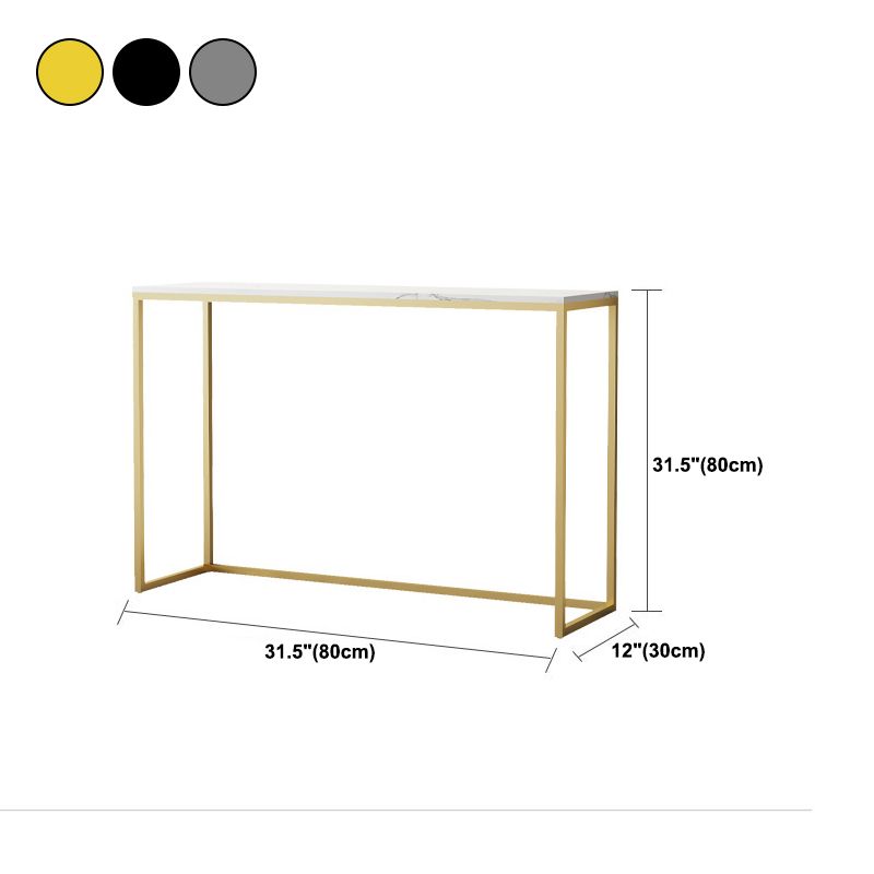11.8 Inch Wide Console Table Rectangle Metal Contemporary End Table ...