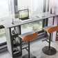 Metal and Slate Rectangular Table, Gorgeous Style Home Minimalist Balcony Bar Table Clearhalo 'Bar Furniture' 'Bar Tables' 'bar_tables' 'furn' 'furn_bar_tables' 'Furniture' 'Kitchen & Dining Furniture' 1200x1200_19c5ebd8-4fb7-4069-8daf-0c569eeecb8b