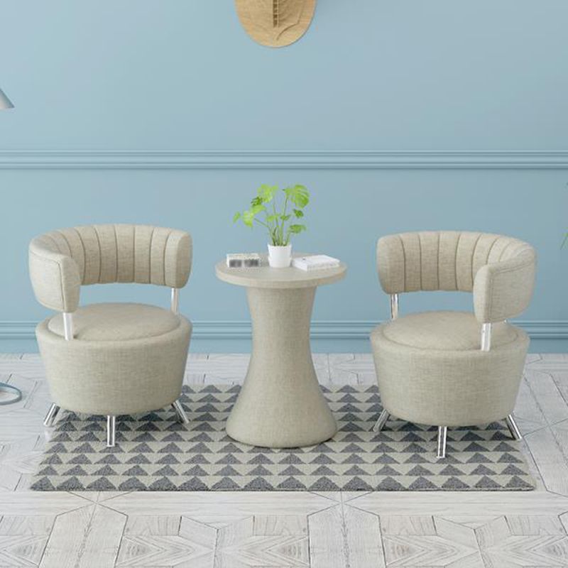 Chaise en cuir fausse 25,19 "L x 23,22" W x 27,55 "H Chaise sans bras