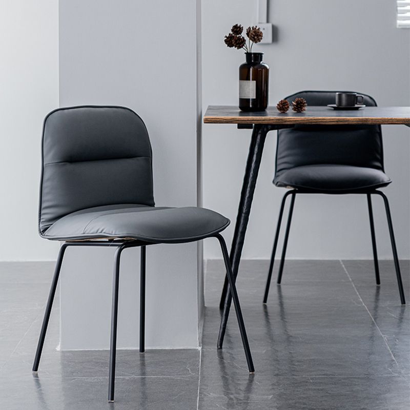 Parsons Dining Room Chair Industrial Upholstered Dining Side Chair