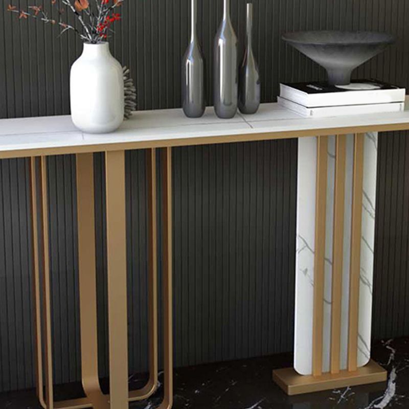 Contemporary Console Accent Table Antique Finish Sofa Console Table Clearhalo 'Console Tables' 'console_tables' 'Entry & Mudroom Furniture' 'furn' 'furn_console_tables' 'Furniture' 1200x1200_19c9afb5-92d9-47ff-a24c-37e9d9472a15