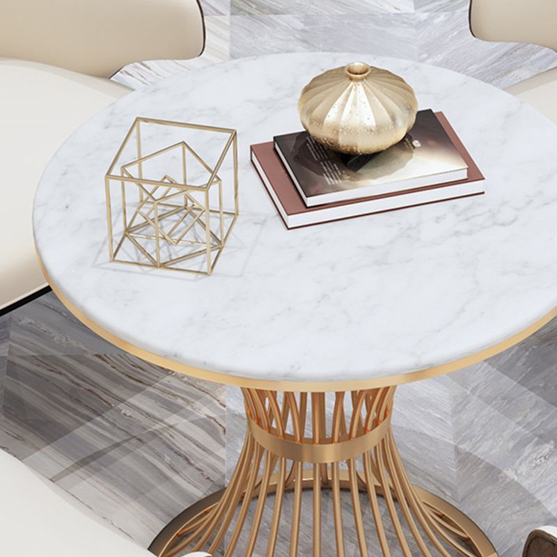 Set da pranzo moderno per casa 1/2/3/4/5 pezzi tavolo da pranzo rotondo con sedie imbottite