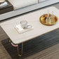 Glam Cocktail Table 4 Legs Slate Rectangular Single Coffee Table Clearhalo 'Coffee & Accent Tables' 'Coffee Tables' 'coffee_tables' 'furn' 'furn_coffee_tables' 'Furniture' 'Living Room Furniture' 1200x1200_19cb7a83-9c89-43e8-8b0d-3d9af12fa6b5