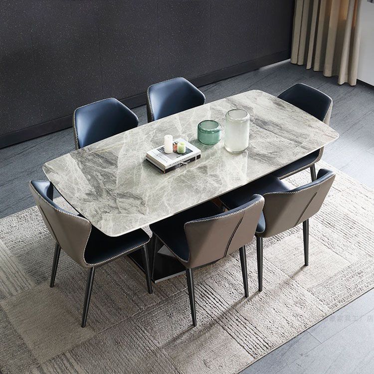 Rectangular Dining Set 1/4/5/7 Pieces Sintered Stone Dining Table Set Clearhalo 'Dining Room Sets' 'Dining Tables & Seating' 'dining_room_set' 'furn' 'furn_dining_room_set' 'Furniture' 'furniture_dining_room_set' 'Kitchen & Dining Furniture' 1200x1200_19cb8349-5294-4171-a98d-2fa0a4147039