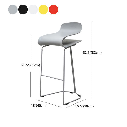 Industrial Iron Simple Barstool Indoor Tall Stool with ABS Seat Clearhalo 'Bar Furniture' 'Bar Stools' 'bar_stools' 'furniture_bar_stools' 'Kitchen & Dining Furniture' 'kitchen&dining_furn' 'kitchen' 'kitchen_furn' Furniture' 1200x1200_19cd1b52-5d2c-430d-b98c-b700e6639994