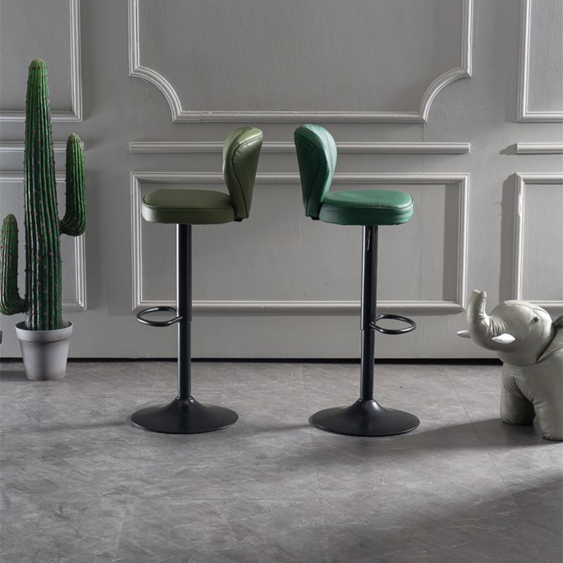 Hedendaagse faux lederen aanrechtkrukstof kussen in matte afwerking voor thuis