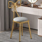 Glam Style Velvet Armless Chair Metal Dining Chair for Restaurant Use