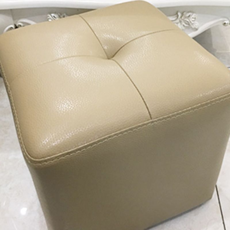 Modern Black Water Resistant Cube Square Leather Indoor Cube Clearhalo 'furn' 'furn_ottomans_poufs' 'Furniture' 'Living Room Furniture' 'Ottomans & Poufs' 'ottomans_poufs' 1200x1200_19ce6fab-d0ab-4de1-b772-9d0790dab474