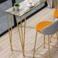 Glam Grey Stone Bar Dining Table Rectangle Indoor Bistro Table with Four Pedestal Clearhalo 'Bar Furniture' 'Bar Tables' 'bar_tables' 'furn' 'furn_bar_tables' 'Furniture' 'furniture_bar_tables' 'Kitchen & Dining Furniture' 'kitchen&dining_furn' 'kitchen' 1200x1200_19d0c763-e0c8-49f6-9d47-d81cbb982011