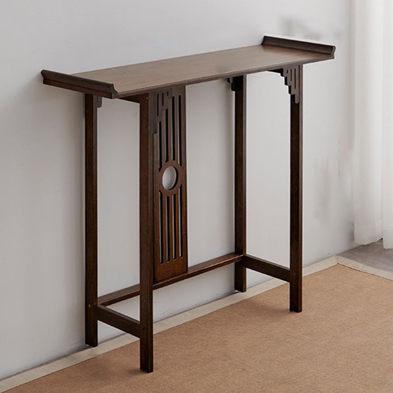 Mid Century Modern Console Table 12"W Wood Console Sofa Table