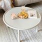Contemporary Cream Round Coffee Table Solid Wood 1 Single Cocktail Table Clearhalo 'Coffee & Accent Tables' 'Coffee Tables' 'coffee_tables' 'furn' 'furn_coffee_tables' 'Furniture' 'Living Room Furniture' 1200x1200_19d25681-6e40-45bc-9139-330605e5e2f2