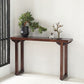 Mid Century Modern Accent Table Rectangle Wood Console Table in Brown