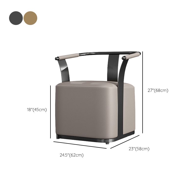 Nordic Style Dining Chair Upholstered Arm Chair for Dining Room