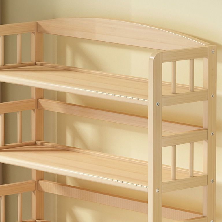 Modernes solides Kiefernholzbuchhandel, natürliche, offene Bücherregal für Wohnzimmer