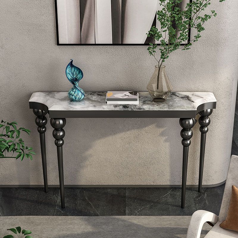 Tabella della console contemporanea di forma libera da divano di divano console in pietra
