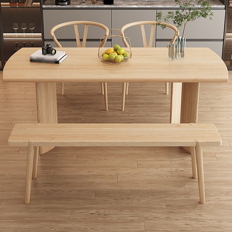Modern Ash Wood Dinette Set 1/2/4/5 Pieces Rectangle Beige Dining Table Set Clearhalo 'Dining Room Sets' 'Dining Tables & Seating' 'dining_room_set' 'furn' 'furn_dining_room_set' 'Furniture' 'furniture_dining_room_set' 'Kitchen & Dining Furniture' 1200x1200_19d7eaa8-b99a-4287-a853-1f8beeaa2ff4
