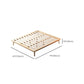 Natuurlijk platform bed vast hout platform bedframe in rubberwood