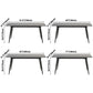 Sintered Stone Rectangular Dining Table Contemporary with Four Legs Base Table in Black Clearhalo ' dining_table' 'Dining Tables & Seating' 'Dining Tables' 'Furniture' 'furniture_dining_table' 'Kitchen & Dining Furniture' 'kitchen&dining_furn' 'kitchen' 'kitchen_dining_table' 1200x1200_19d8c7ab-dc93-4d9e-bad3-809ac3f4124d