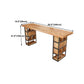 Rectangle Bar Dining Table Contemporary Wood Top Bar Table with Sled Base Clearhalo 'Bar Furniture' 'Bar Tables' 'bar_tables' 'furn' 'furn_bar_tables' 'Furniture' 'furniture_bar_tables' 'Kitchen & Dining Furniture' 1200x1200_19d904b6-3e4d-4359-aa25-01ae1e6874ec