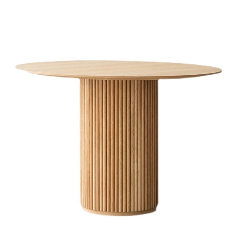 Table à manger ronde en bois massif de Style moderne, pour la cuisine, meubles de maison