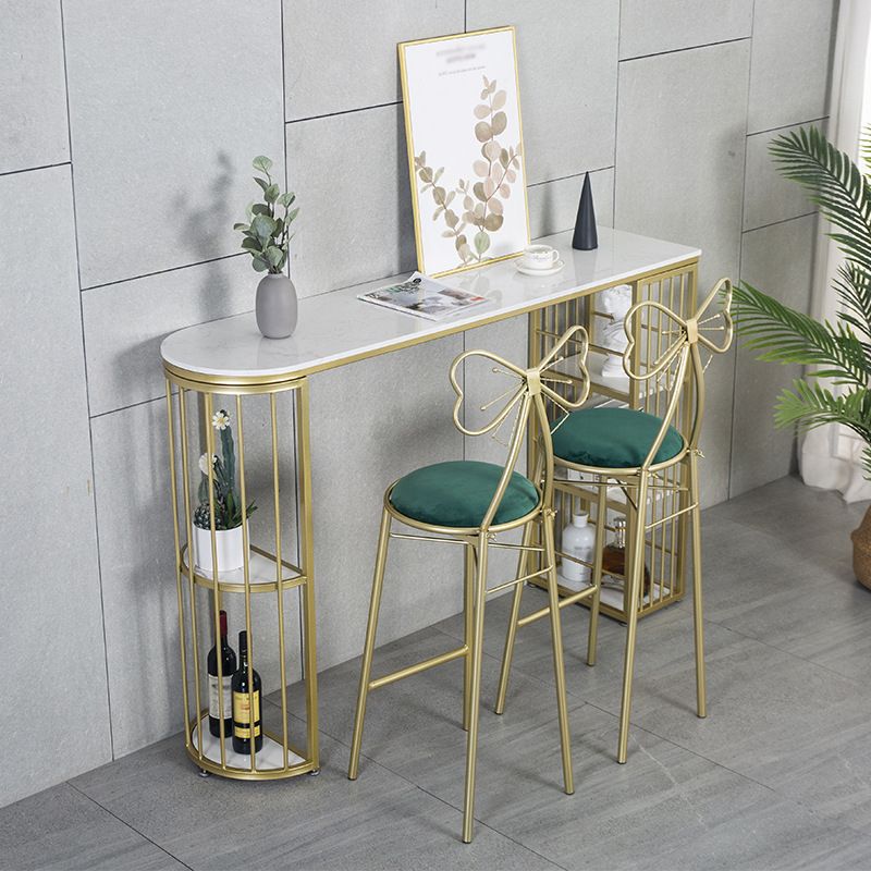 Rectangle Stone Bar Dining Table Traditional Luxury Bar Table with Sled Base Clearhalo 'Bar Furniture' 'Bar Tables' 'bar_tables' 'furn' 'furn_bar_tables' 'Furniture' 'furniture_bar_tables' 'Kitchen & Dining Furniture' 1200x1200_19db6019-ce22-42e8-ad57-e9bf42ff236b