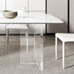 Contemporary Style Rectangle Table Set 1/4/5/6/8 Pieces Dining Set for Home Use