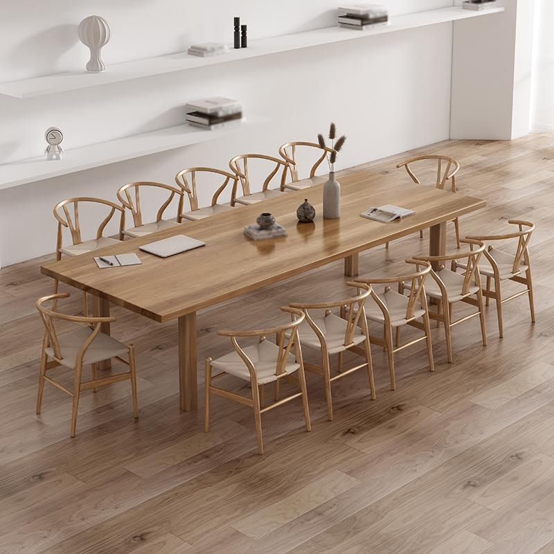 Modern Solid Wood Table for Restaurant Rectangle Brown Dining Table with 4 Legs Clearhalo ' dining_table' 'Dining Tables & Seating' 'Dining Tables' 'furn' 'furn_dining_table' 'Furniture' 'furniture_dining_table' 'Kitchen & Dining Furniture' 'kitchen&dining_furn' 'kitchen' 'kitchen_dining_table' 1200x1200_19dc5542-dc58-46ed-86cd-19a01d0d7037