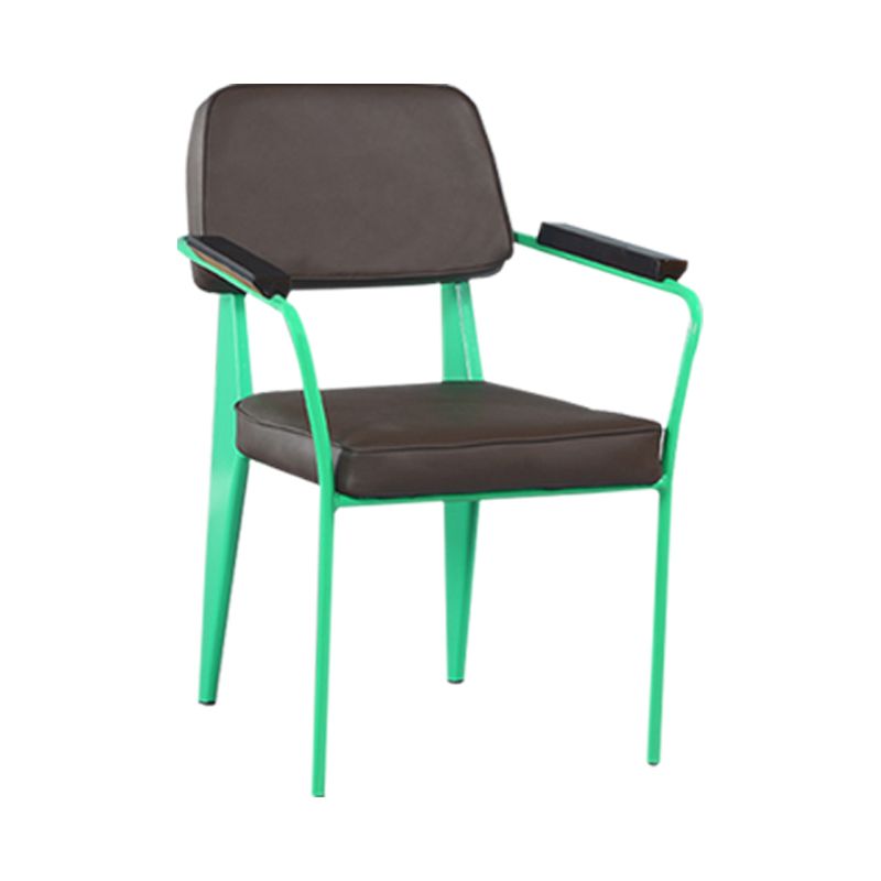 Chaise de bras industriel en métal ouvrir la salle de cuisine de salle à manger