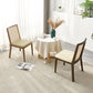Traditional Style Dining Chair Armless Chairs with Wood Legs for Home