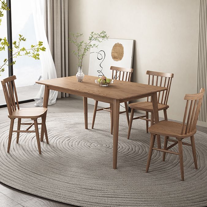 Rectangle Ash Solid Wood Table Modern Dining Table with 4 Legs for Restaurant Clearhalo ' dining_table' 'Dining Tables & Seating' 'Dining Tables' 'furn' 'furn_dining_table' 'Furniture' 'furniture_dining_table' 'Kitchen & Dining Furniture' 'kitchen&dining_furn' 'kitchen' 'kitchen_dining_table' 1200x1200_19e4c8ab-a57d-45ad-b583-0786980230e9