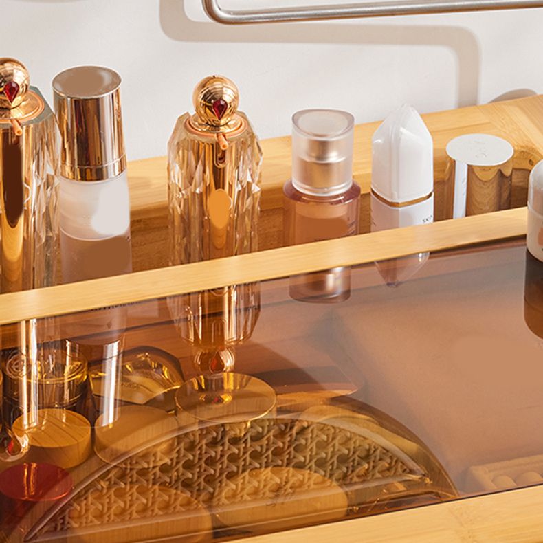 Modern Mirrored Makeup Vanity Glass Drawers Make-up Vanity with Storage Clearhalo 'Bedroom Furniture' 'furn' 'furn_makeup_vanities' 'Furniture' 'Makeup Vanities' 'makeup_vanities' 1200x1200_19e559a4-4d91-42cf-b17c-3994296bf264