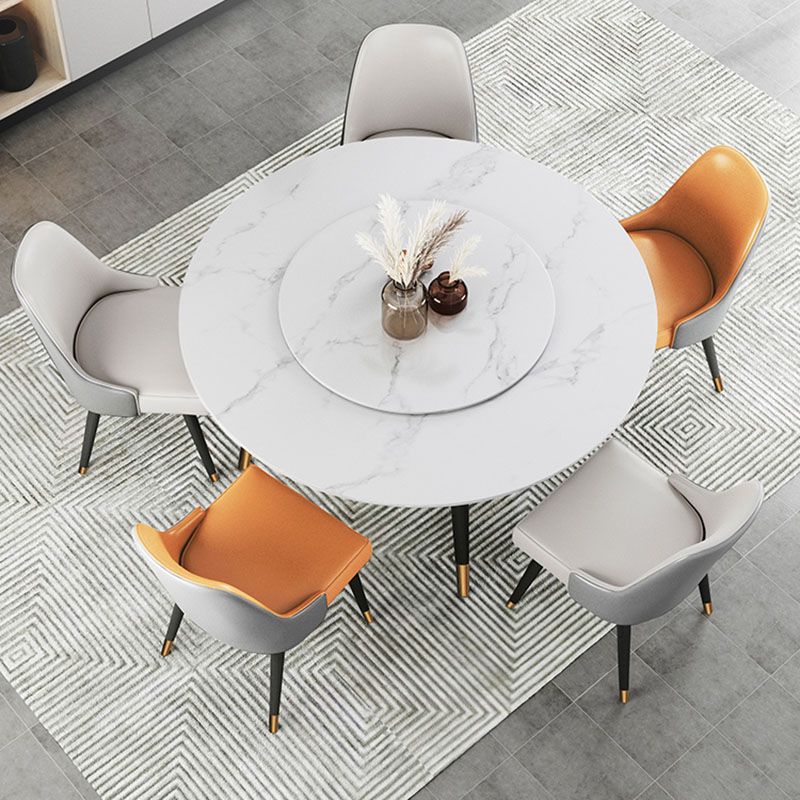 Traditional Luxury Dining Table Stone and Metal Round Tripod Base Dining Table Clearhalo 'Dining Tables & Seating' 'Dining Tables' 'dining_table' 'furn' 'furn_dining_table' 'Furniture' 'furniture_dining_table' 'Kitchen & Dining Furniture' 'kitchen' 'kitchen_dining_table' 1200x1200_19e75b4c-b9b9-4639-9bbf-80bfcee4d9eb