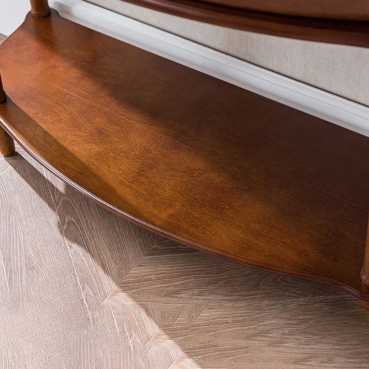 Tavolo di accento di legno vittoriano Mezza luna Console Table per Hall