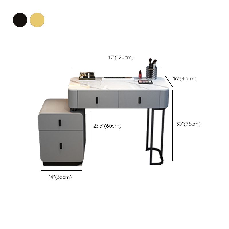 Contemporary Bedroom Vanity Dressing Table Wood Makeup Vanity Desk