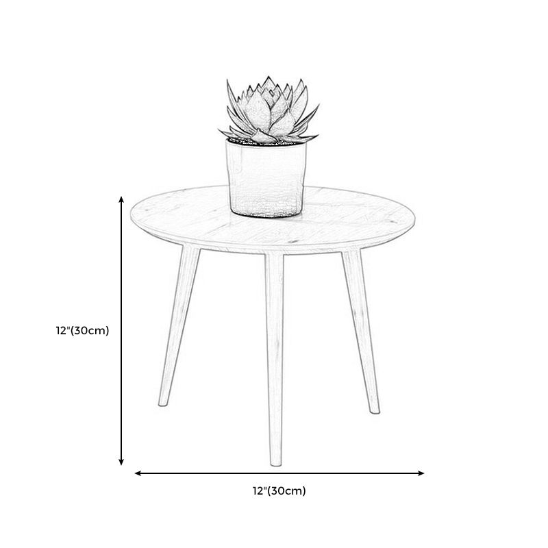 Solid Wood Nordic 3 Legs Side Table Natural/White Round End Table Clearhalo 'Coffee & Accent Tables' 'End & Side Tables' 'end_side_table' 'end_side_tables' 'furn' 'furn_end_side_tables' 'Furniture' 'furniture_end_side_table' 'Living Room Furniture' 1200x1200_19e88f85-8dfb-4cf6-9342-65f0f73aa711