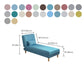 Armless Chaise Lounge Couch Engranajes ajustables Chaise con mezcla de poliéster