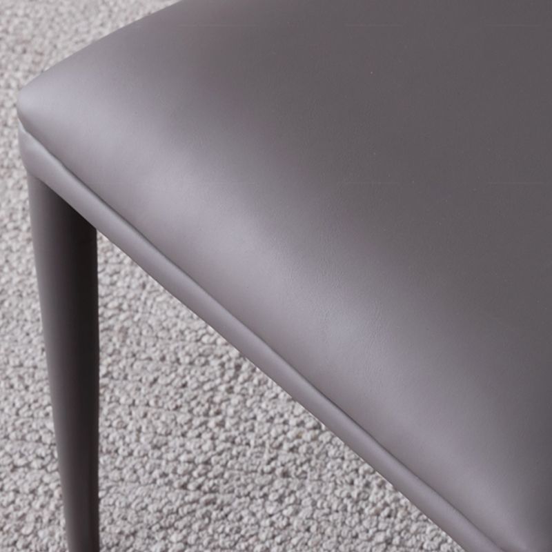 Faux Leather Armless Dining Chairs Upholstered Dining Room Chair Clearhalo 'Dining Chairs' 'Dining Tables & Seating' 'dining_chair' 'furn' 'furn_dining_chair' 'Furniture' 'Kitchen & Dining Furniture' 1200x1200_19ea45aa-29ec-4956-aff0-f7ceeced094c