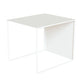 Mesa de centro individual rectangular con estructura de metal moderna Mid-Century
