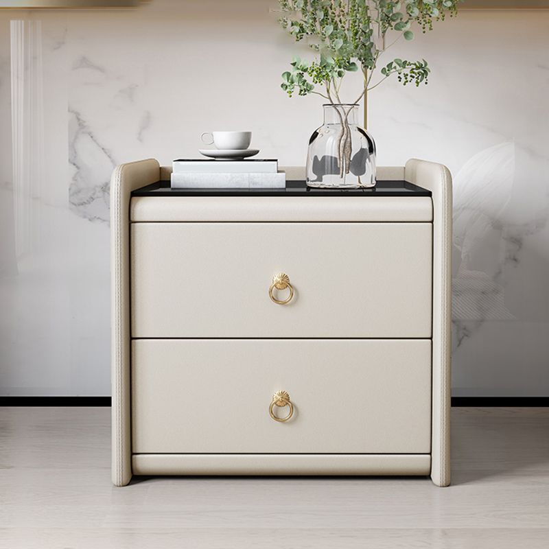 Caja de almacenamiento de cajones de madera maciza contemporánea para dormitorio