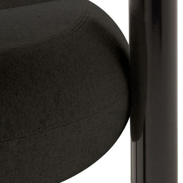 Chaise latéral à dos ouvert contemporain en velours chaise latéral rembourrée