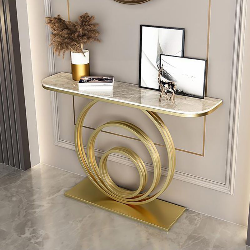 Tavolino moderno di accento di mezza luna per la sala da divano per sala
