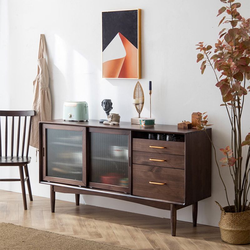 Moderno moderno mobile per porte di vetro a buffet per sala da pranzo