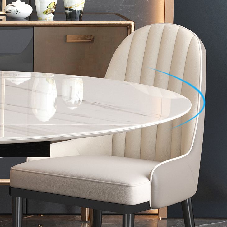 Modern Round Dining Table Sintered Stone Dining Table with Pedestal Base for Home Kitchen Dinner Clearhalo ' dining_table' 'Dining Tables & Seating' 'Dining Tables' 'furn' 'furn_dining_table' 'Furniture' 'furniture_dining_table' 'Kitchen & Dining Furniture' 'kitchen&dining_furn' 'kitchen' 'kitchen_dining_table' 1200x1200_19f2c9b5-c056-47d5-b27a-cf7c026475e3
