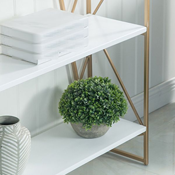 Glam Style Bookshelf Open Back Bookcase for Home Office Study Room Clearhalo 'Bookcases' 'furn' 'furn_bookcases' 'Furniture' 'furniture_bookcases' 'kitchen' 'kitchen_bookcases' 'Living Room Furniture' 'Office Furniture' 1200x1200_19f34f56-569a-4dac-acea-84e74e6f3877