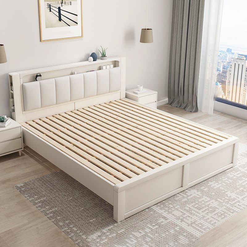 Modern & Contemporary Standard Bed Solid Wood Bed Frame with Headboard Clearhalo 'Bedroom Furniture' 'Beds' 'furn' 'furn_beds' 'Furniture' 1200x1200_19f5fd96-bdc9-4867-ace2-fe70c722bd81