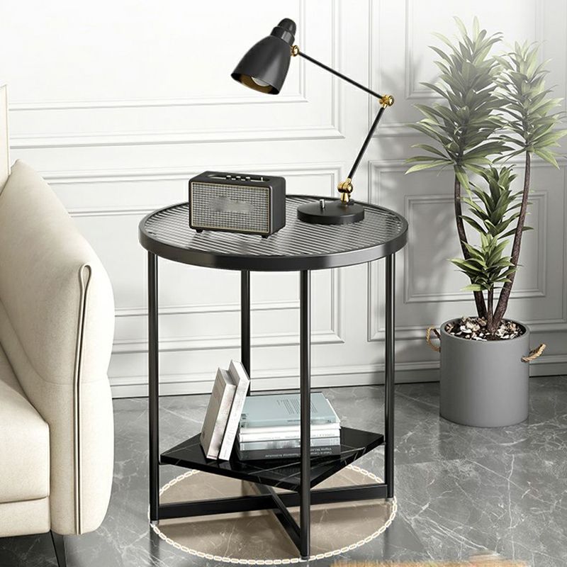 Contemporary Side Table Metal Accent Side Table for Living Room