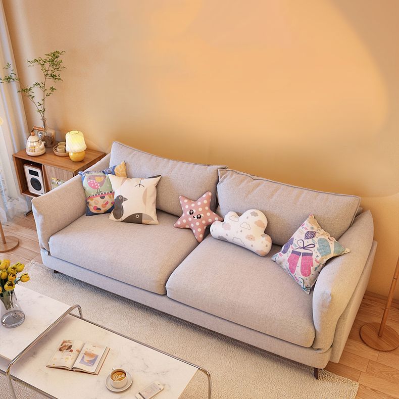 Contemporary Sewn Pillow Back Sofa with Pillow Top Arm for Apartment Clearhalo 'furn' 'furn_sofas' 'Furniture' 'furniture_sofas' 'kitchen' 'kitchen_sofas' 'Living Room Furniture' 'Sofa' 'sofas' 1200x1200_19f6dcad-8e27-4420-a8ad-d8c4046d5d37