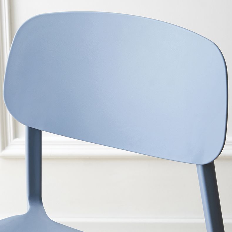 Scandinavian Armless Dining Chairs Plastic Open Back Dining Side Chair (Set of 4) Clearhalo ' kitchen&dining_furn' 'Dining Chairs' 'Dining Tables & Seating' 'dining_chair' 'furn' 'furn_dining_chair' 'Furniture' 'furniture_dining_chair' 'Kitchen & Dining Furniture' 'kitchen' 1200x1200_19f924c6-13b5-46d6-94c4-9a58c16e8672